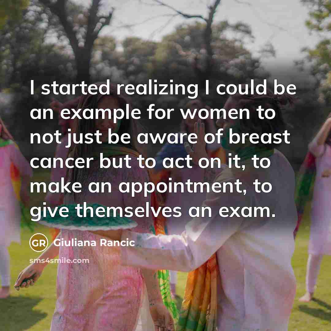 “I started realizing I could be an example for women…” quote by Giuliana Rancic