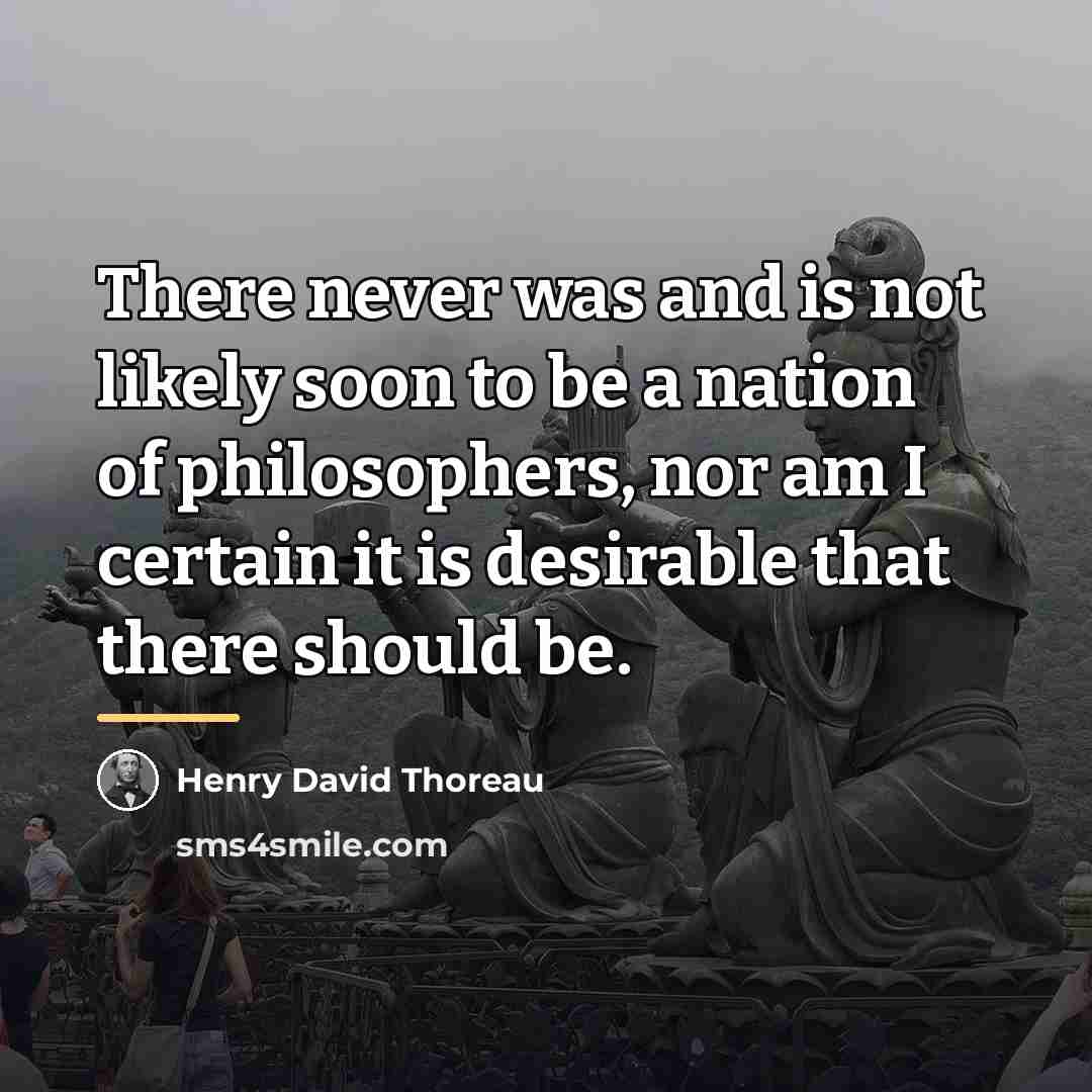 “There never was and is not likely soon to be…” quote by Henry David Thoreau