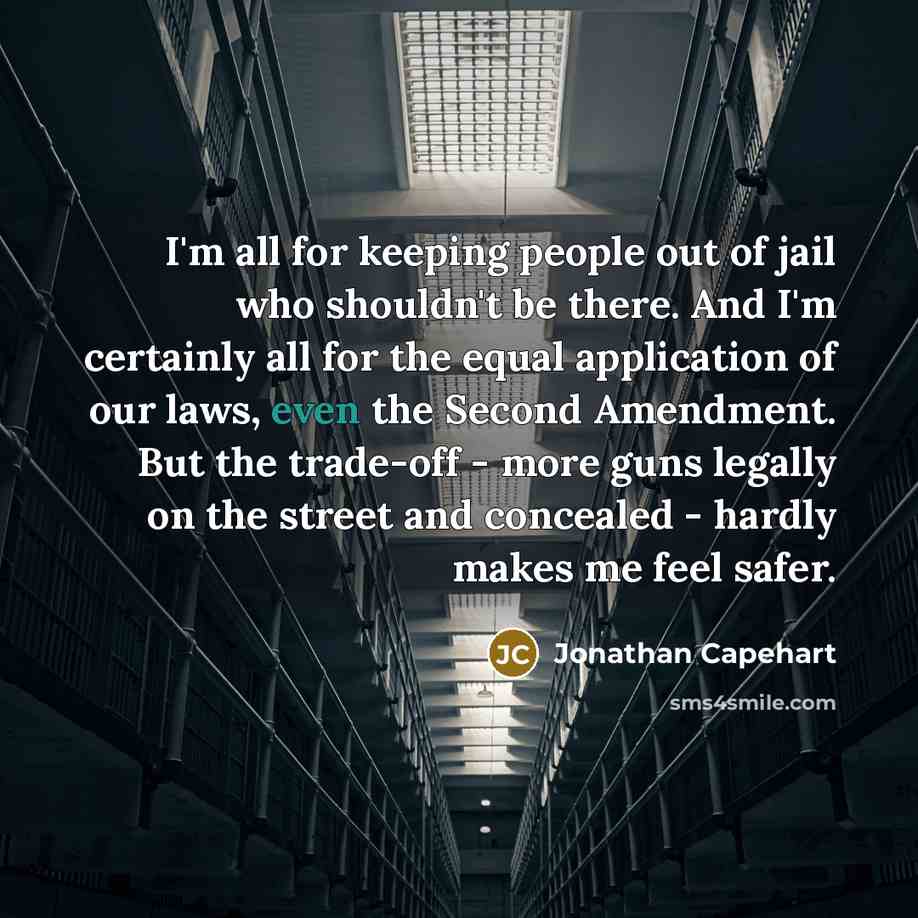 “I'm all for keeping people out of jail who shouldn't…” quote by Jonathan Capehart