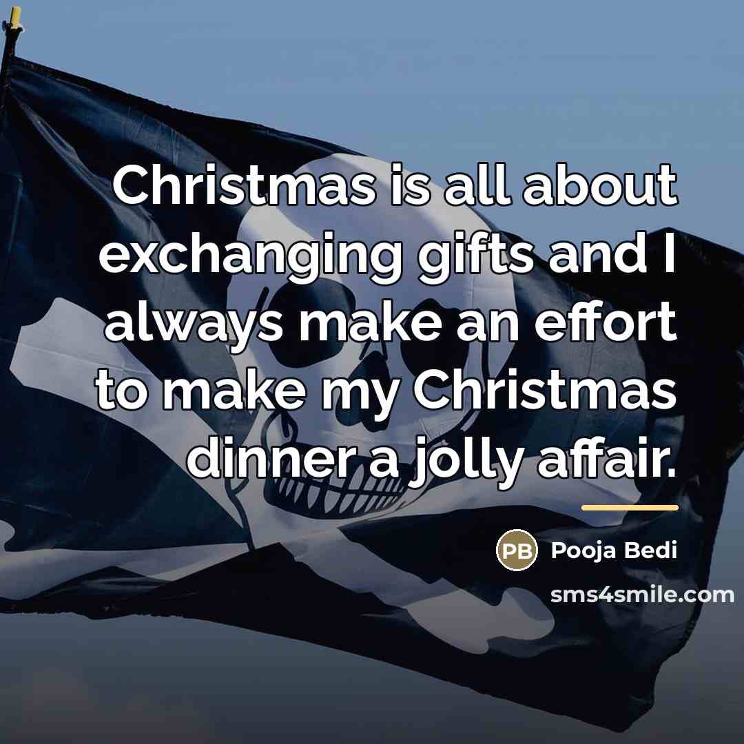 “Christmas is all about exchanging gifts and I always make…” quote by Pooja Bedi