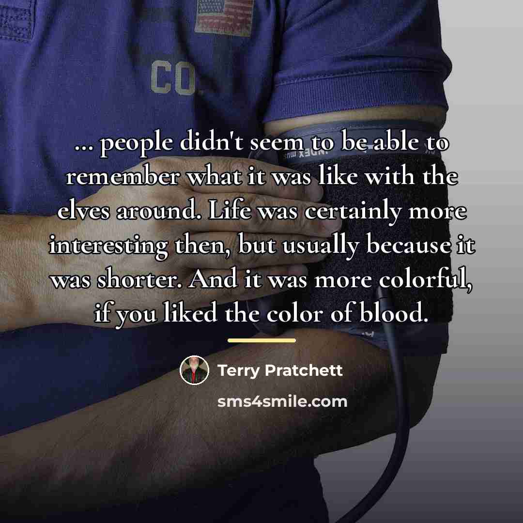 “people didn't seem to be able to remember what…” quote by Terry Pratchett
