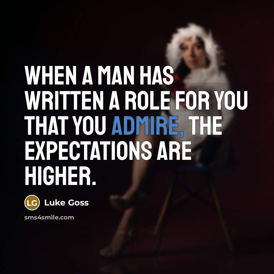 “When a man has written a role for you that…” quote by Luke Goss
