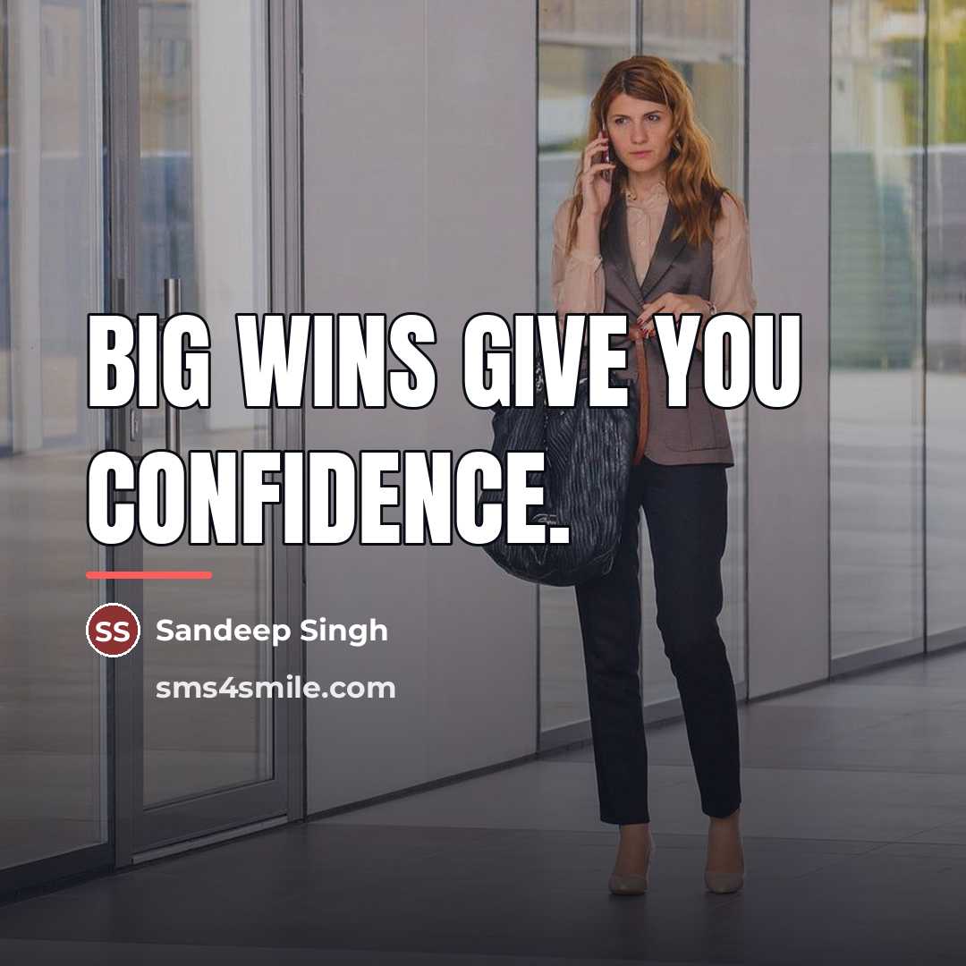 “Big wins give you confidence.…” quote by Sandeep Singh