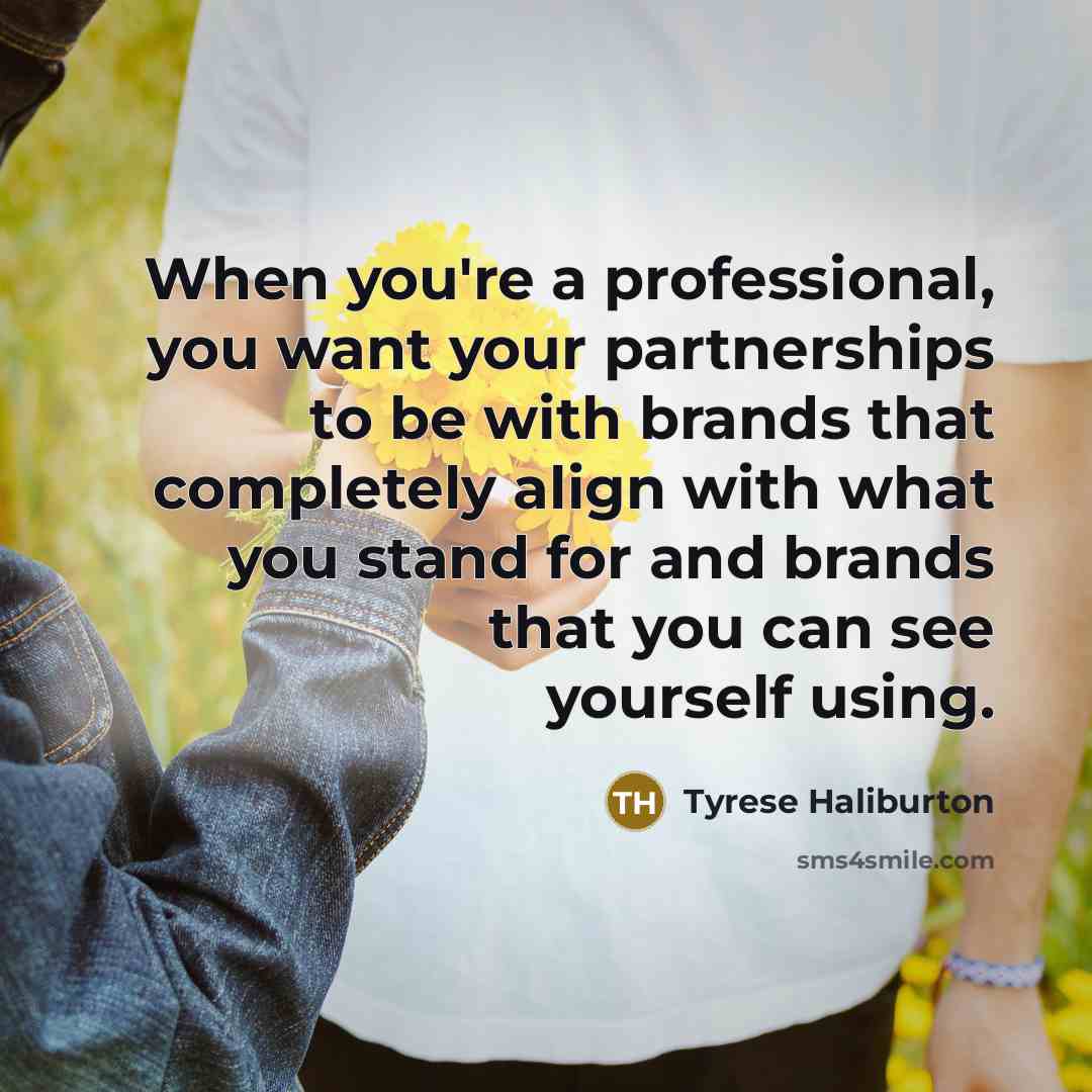 “When you're a professional, you want your partnerships to be…” quote by Tyrese Haliburton
