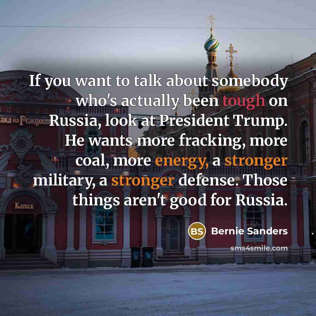 “If you want to talk about somebody who's actually been…” quote by Bernie Sanders