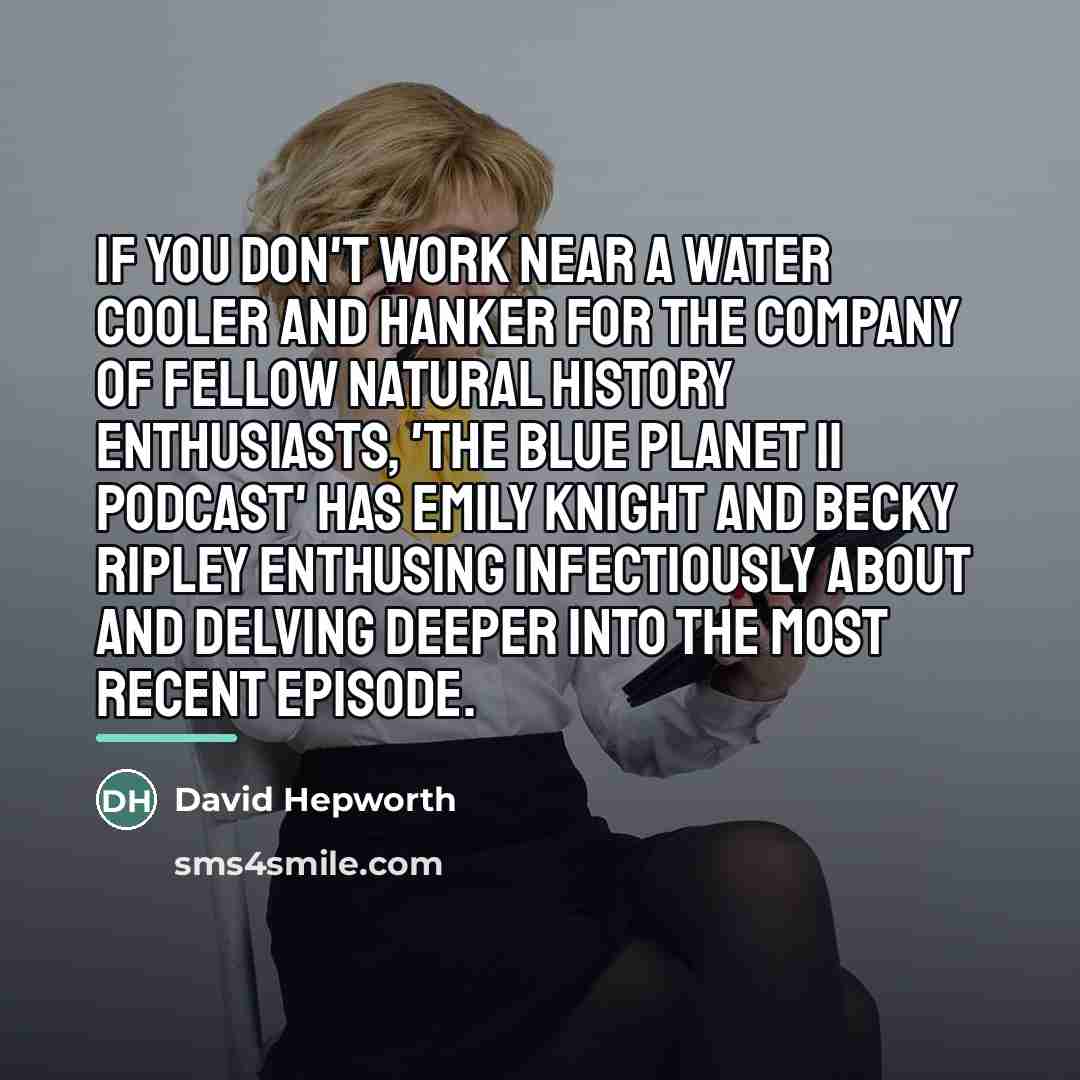 “If you don't work near a water cooler and hanker…” quote by David Hepworth