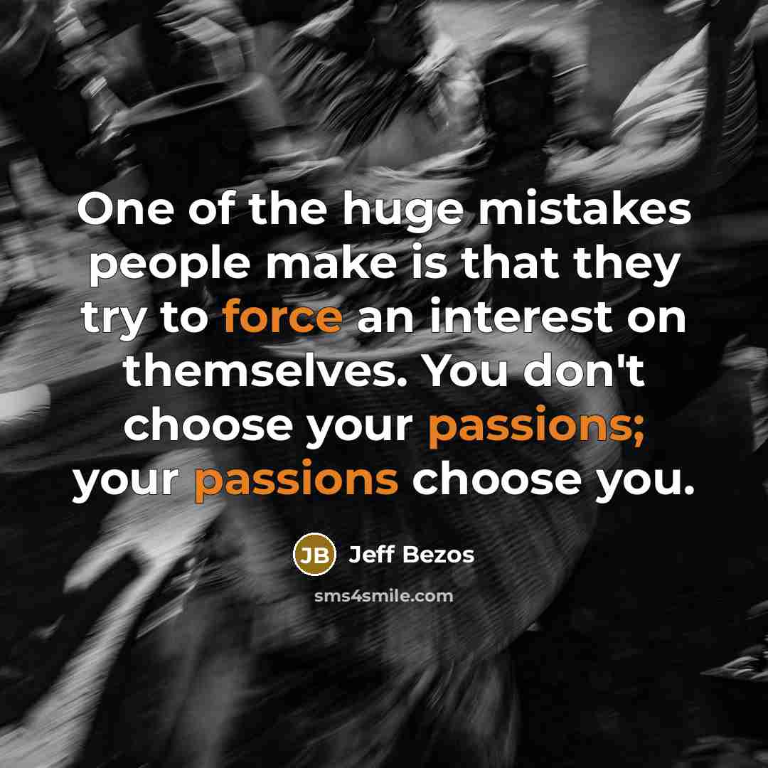 “One of the huge mistakes people make is that they…” quote by Jeff Bezos