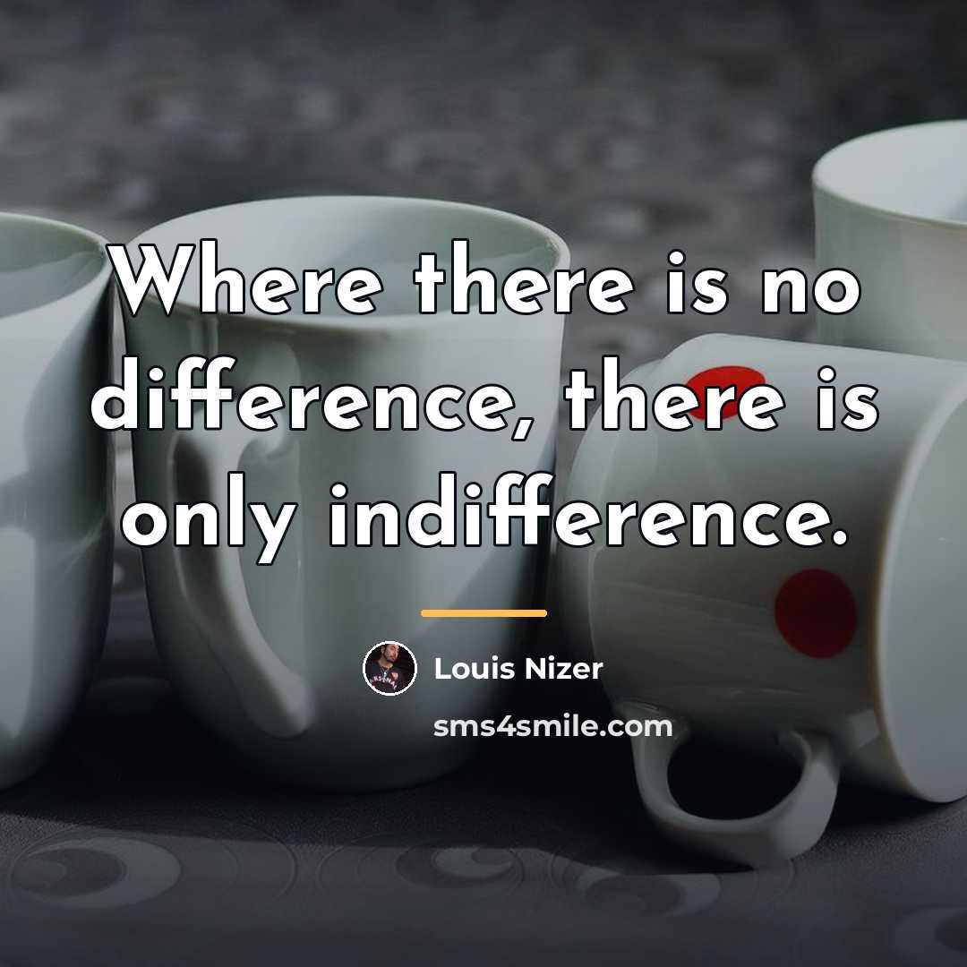 “Where there is no difference, there is only indifference.…” quote by Louis Nizer