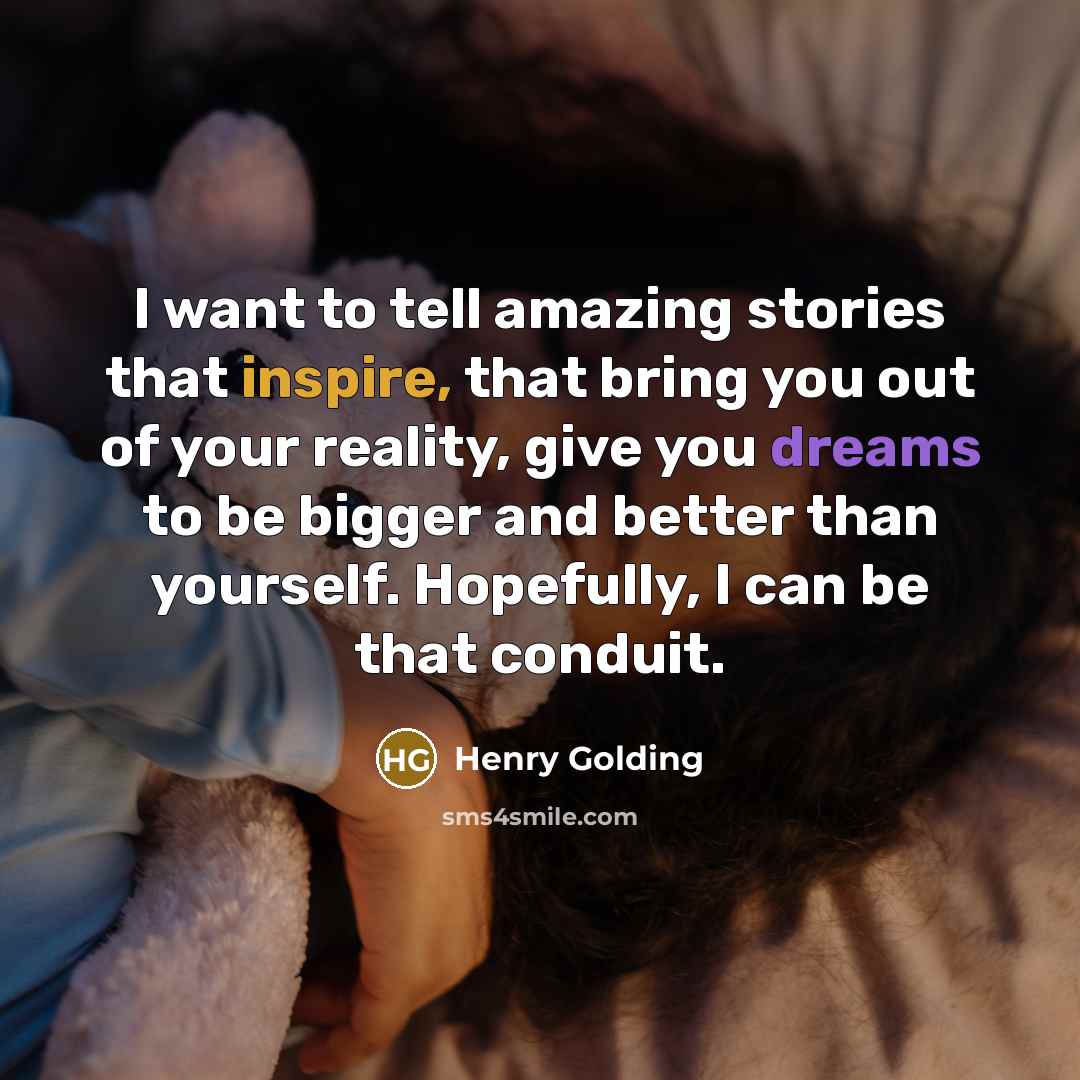 “I want to tell amazing stories that inspire, that bring…” quote by Henry Golding