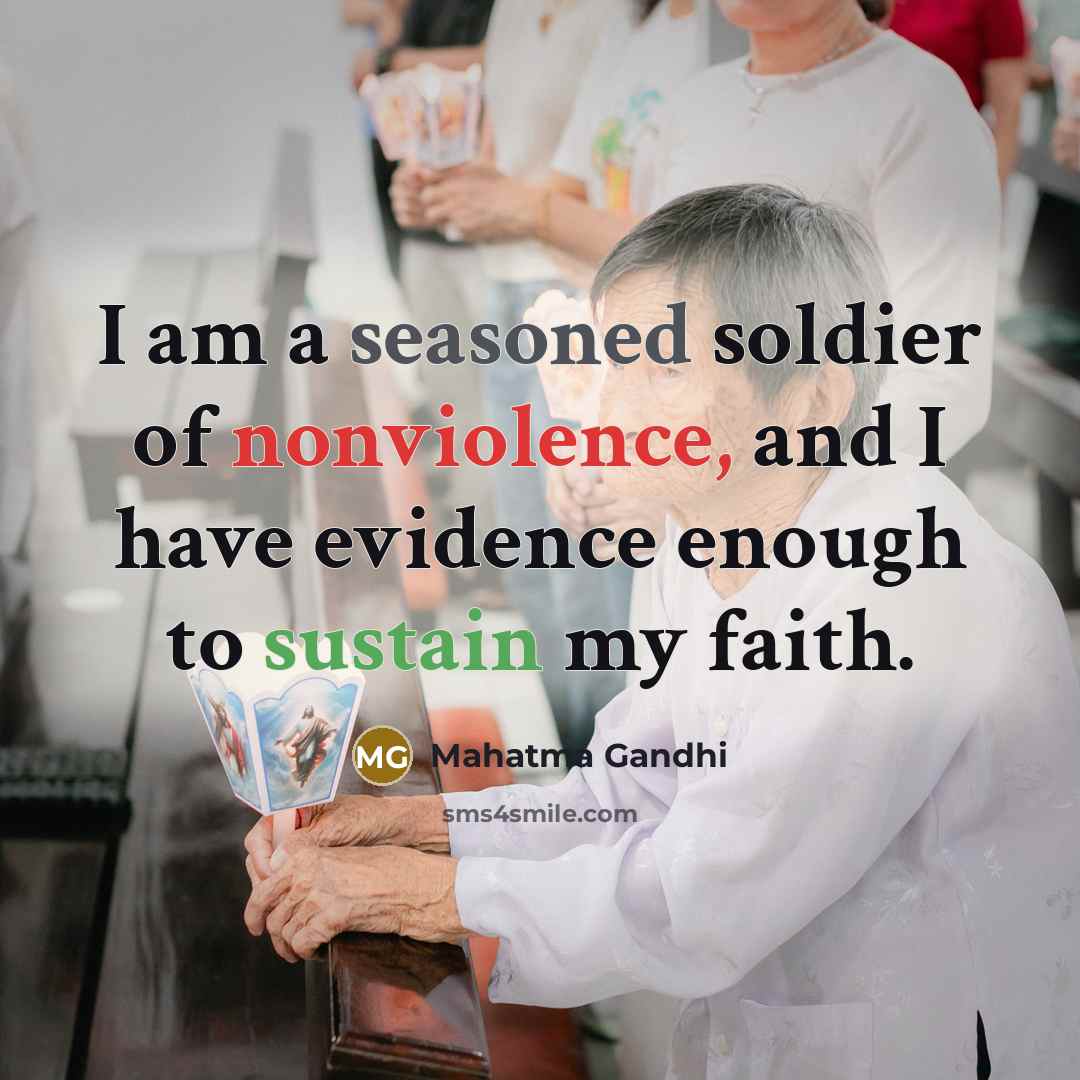“I am a seasoned soldier of nonviolence, and I have…” quote by Mahatma Gandhi