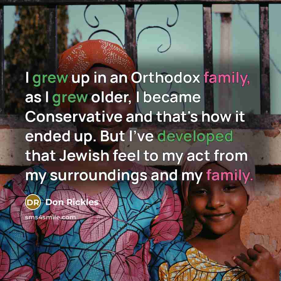 “I grew up in an Orthodox family, as I grew…” quote by Don Rickles