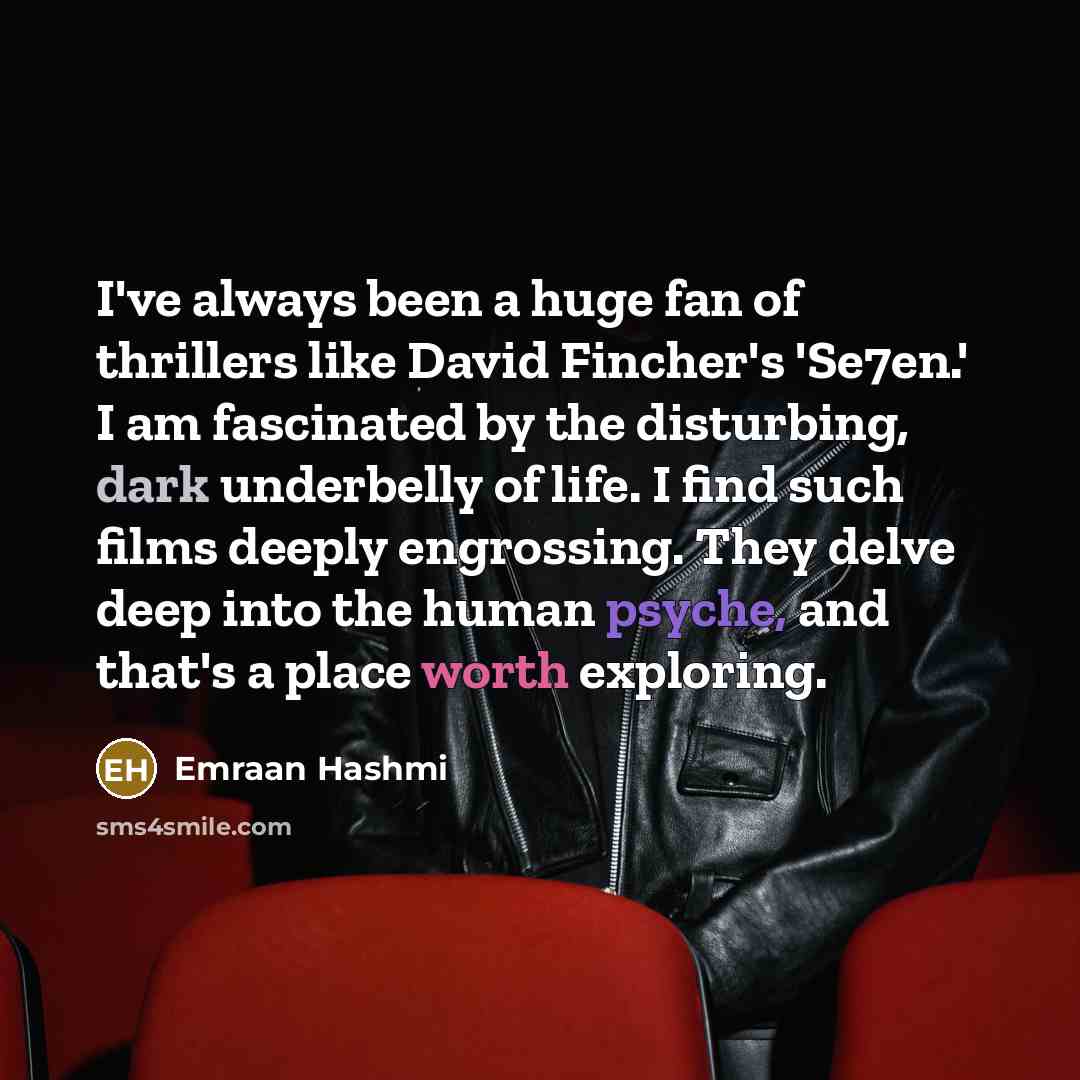 “I've always been a huge fan of thrillers like David…” quote by Emraan Hashmi