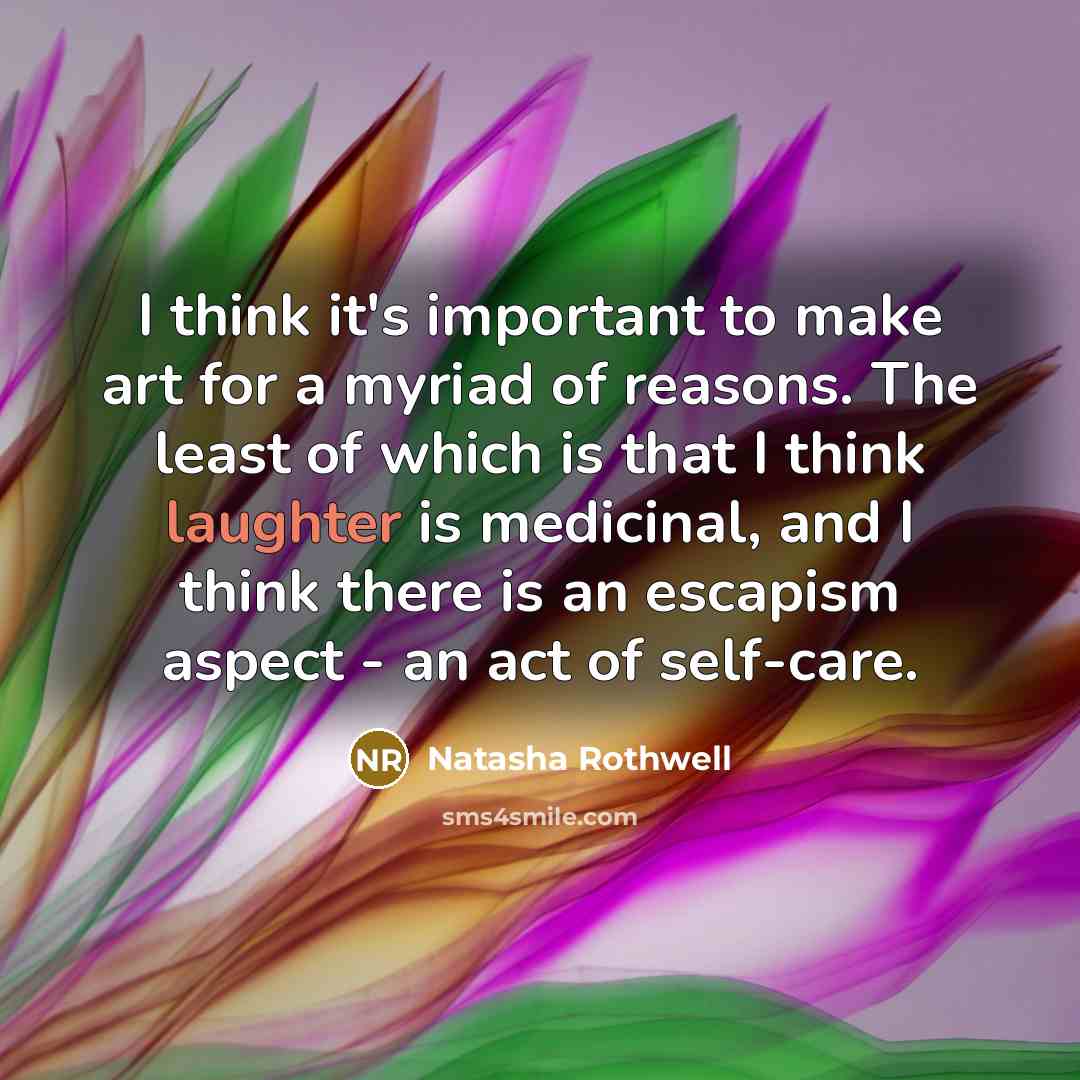 “I think it's important to make art for a myriad…” quote by Natasha Rothwell