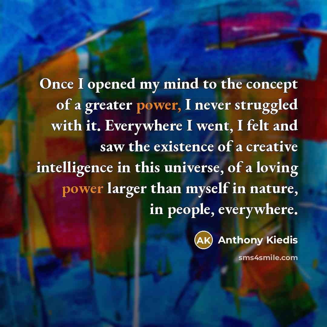 “Once I opened my mind to the concept of a…” quote by Anthony Kiedis