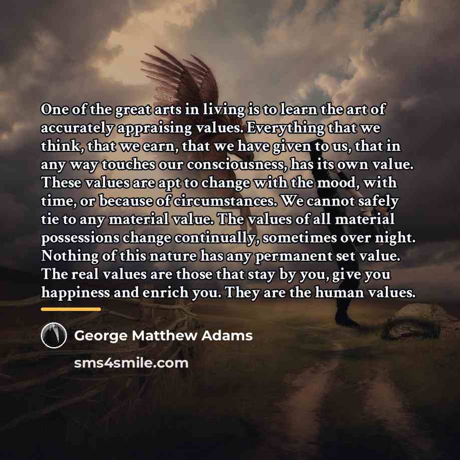 “One of the great arts in living is to learn…” quote by George Matthew Adams