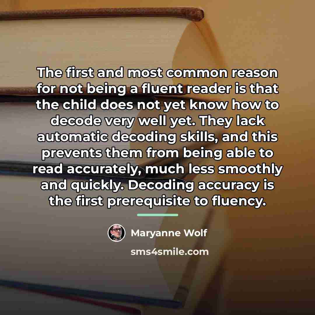 “The first and most common reason for not being a…” quote by Maryanne Wolf