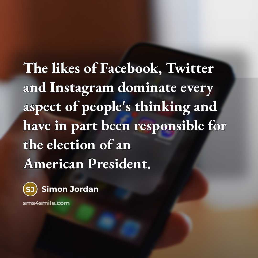 “The likes of Facebook, Twitter and Instagram dominate every aspect…” quote by Simon Jordan