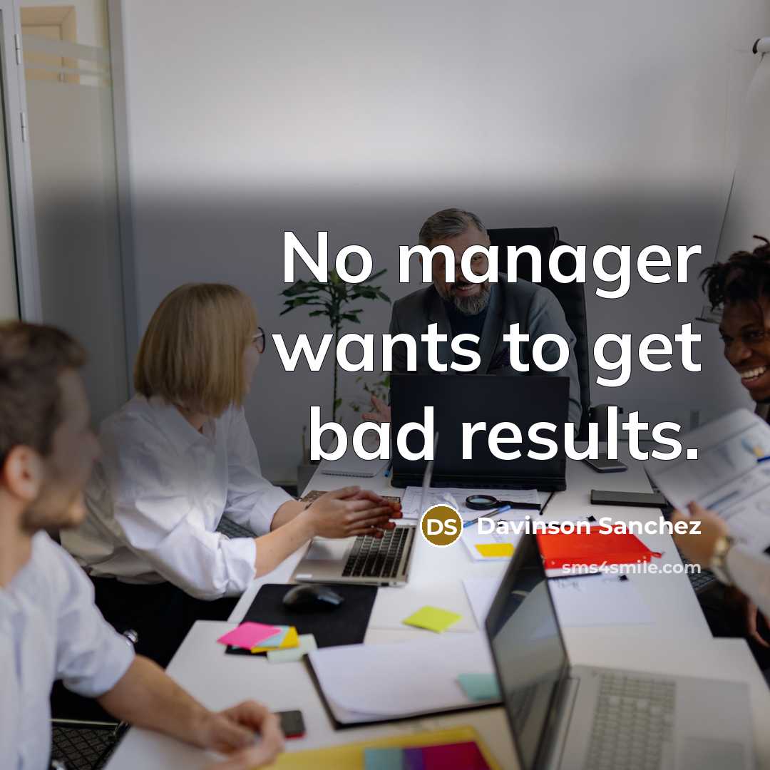 “No manager wants to get bad results.…” quote by Davinson Sanchez