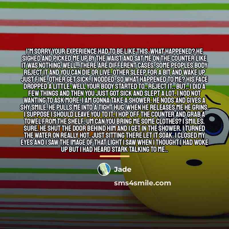 “I'm sorry your experience had to be like this. What…” quote by Jade
