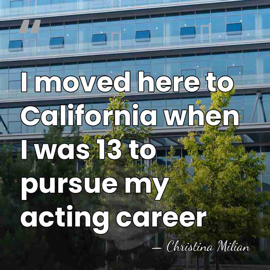 I moved here to California when I was 13 to pursue my&hellip; - Christina Milian