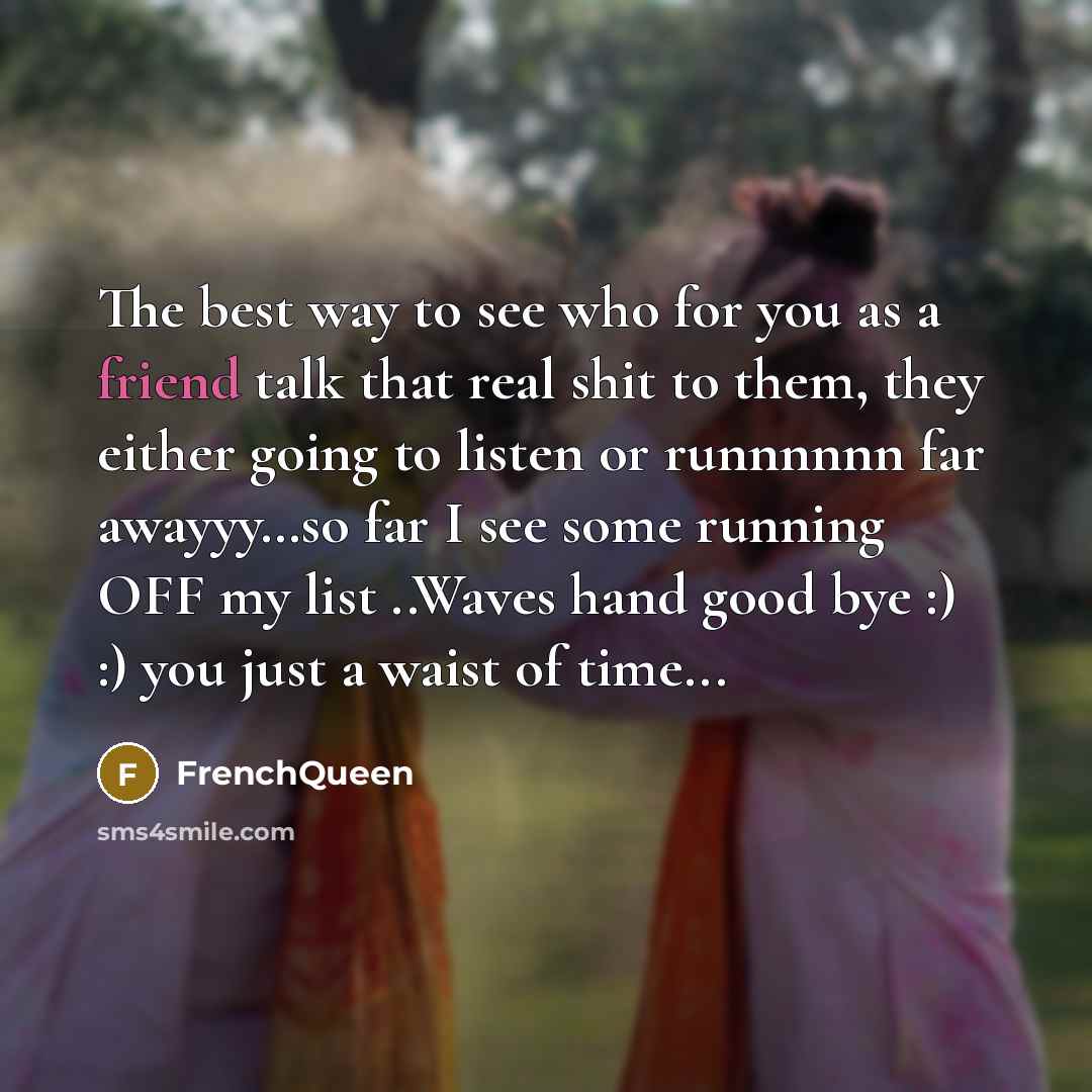 “The best way to see who for you as a…” quote by Frenchqueen