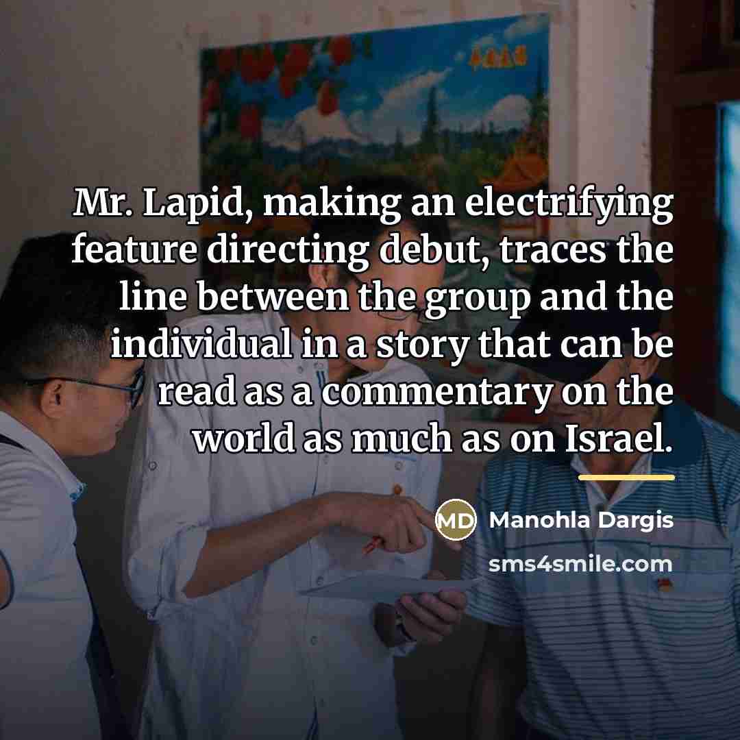 “Mr. Lapid, making an electrifying feature directing debut, traces the…” quote by Manohla Dargis