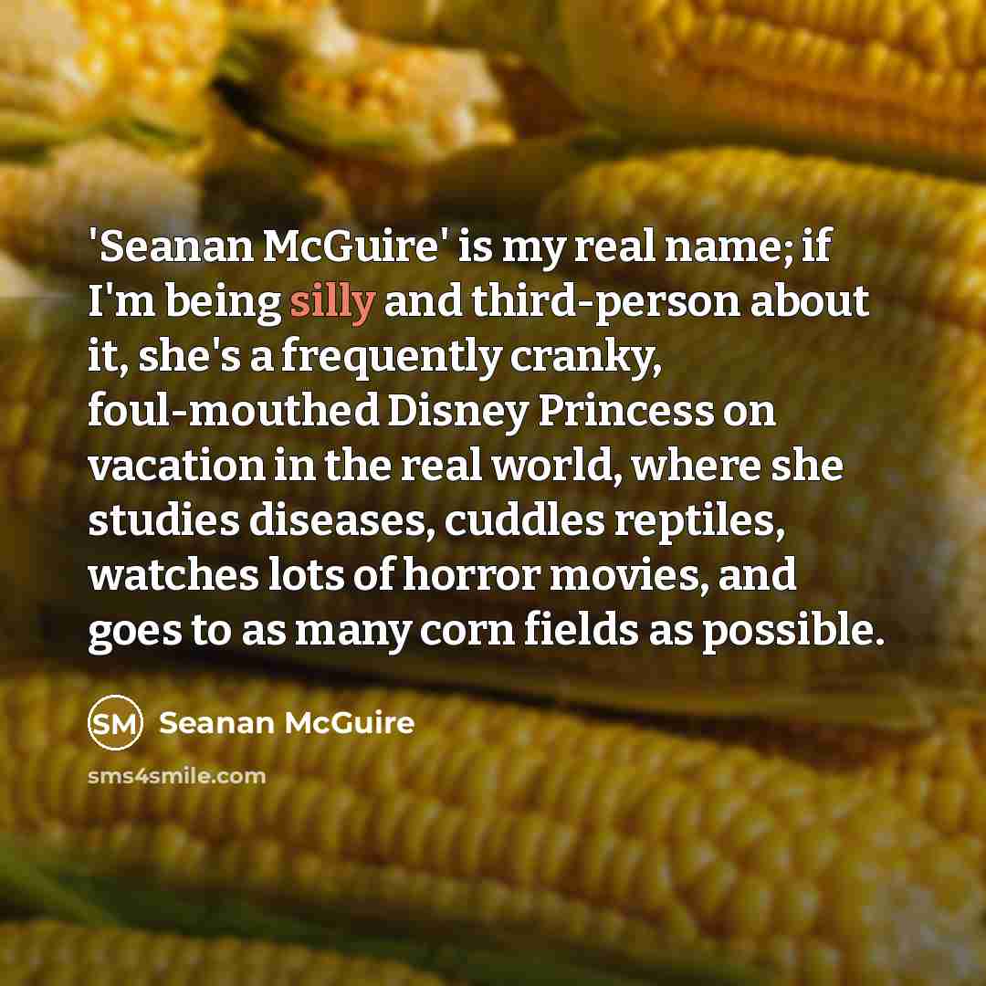 “'Seanan McGuire' is my real name; if I'm being silly…” quote by Seanan McGuire