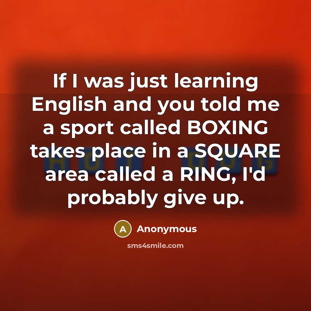 “If I was just learning English and you told me…” quote by Anonymous