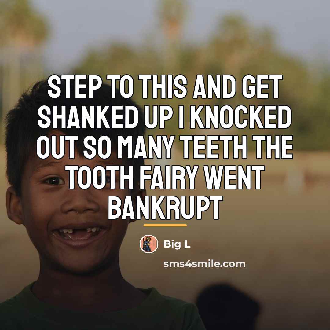 “Step to this and get shanked up I knocked out…” quote by Big L