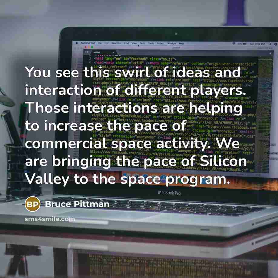 “You see this swirl of ideas and interaction of different…” quote by Bruce Pittman