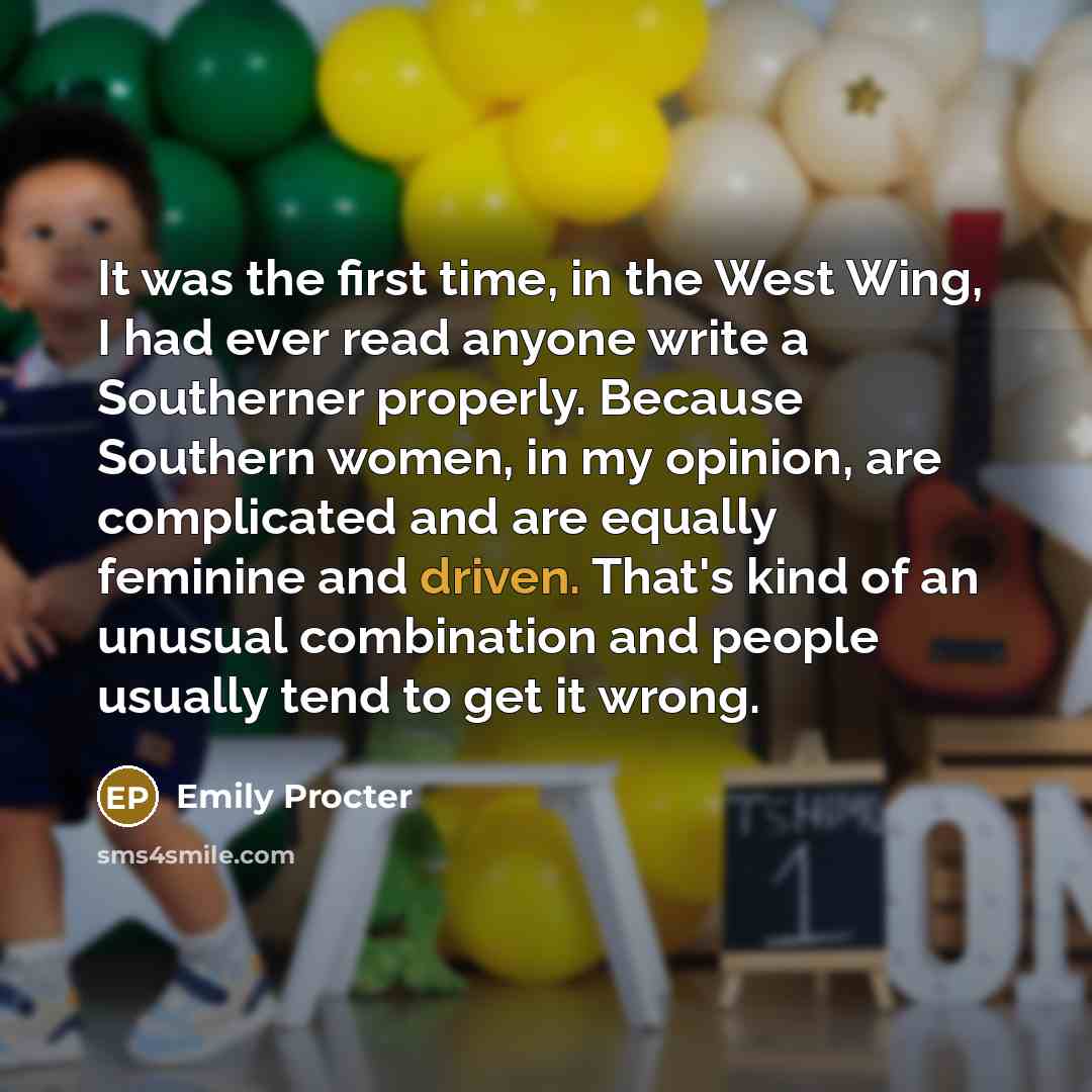 “It was the first time, in the West Wing, I…” quote by Emily Procter