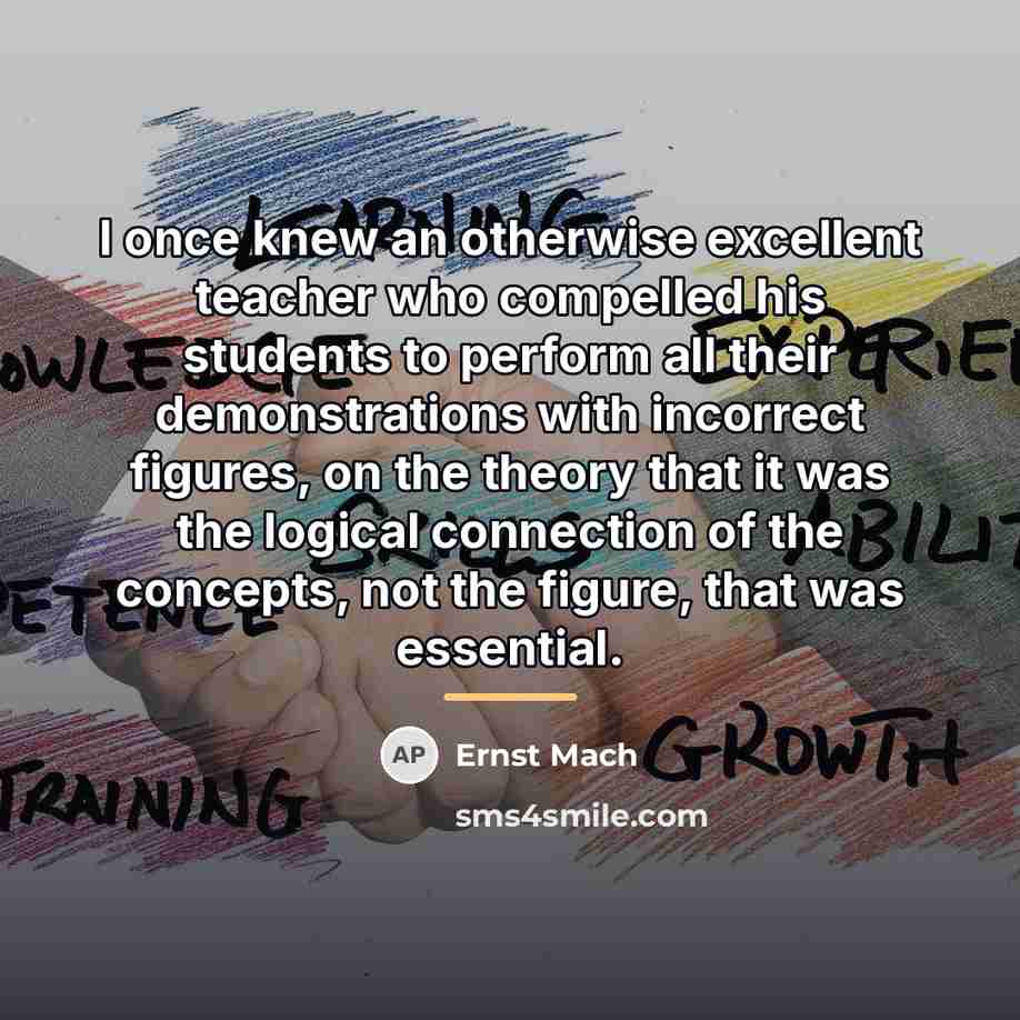 “I once knew an otherwise excellent teacher who compelled his…” quote by Ernst Mach