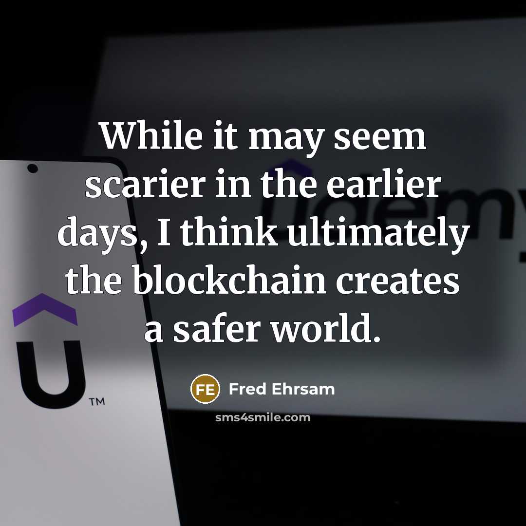 “While it may seem scarier in the earlier days, I…” quote by Fred Ehrsam