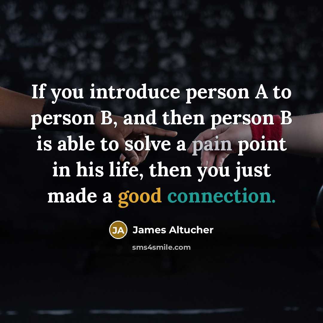 “If you introduce person A to person B, and then…” quote by James Altucher