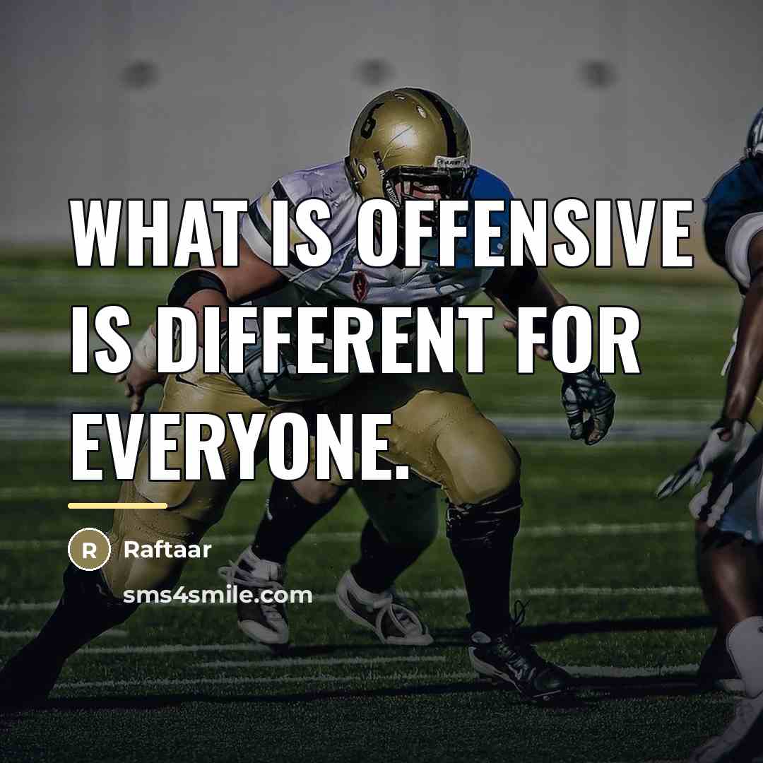 “What is offensive is different for everyone.…” quote by Raftaar