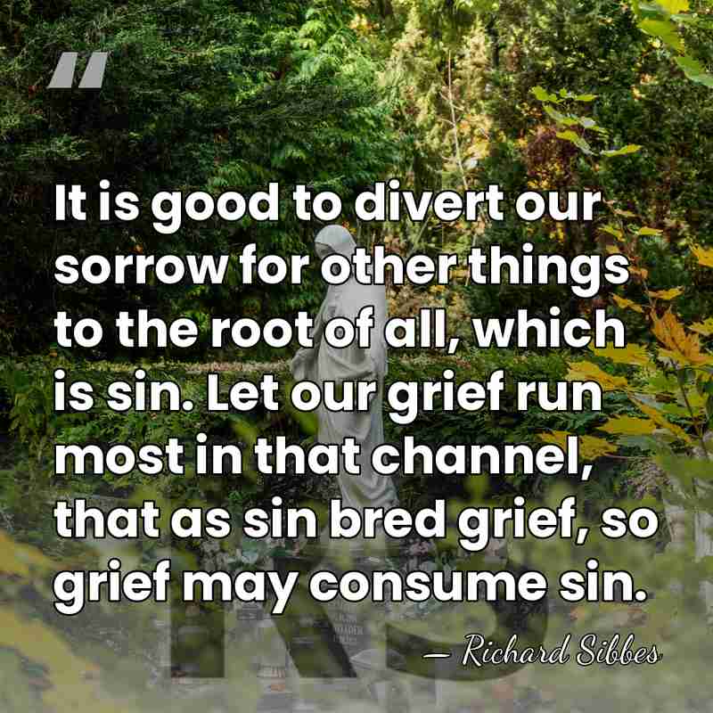It is good to divert our sorrow for other things to the&hellip; - Richard Sibbes