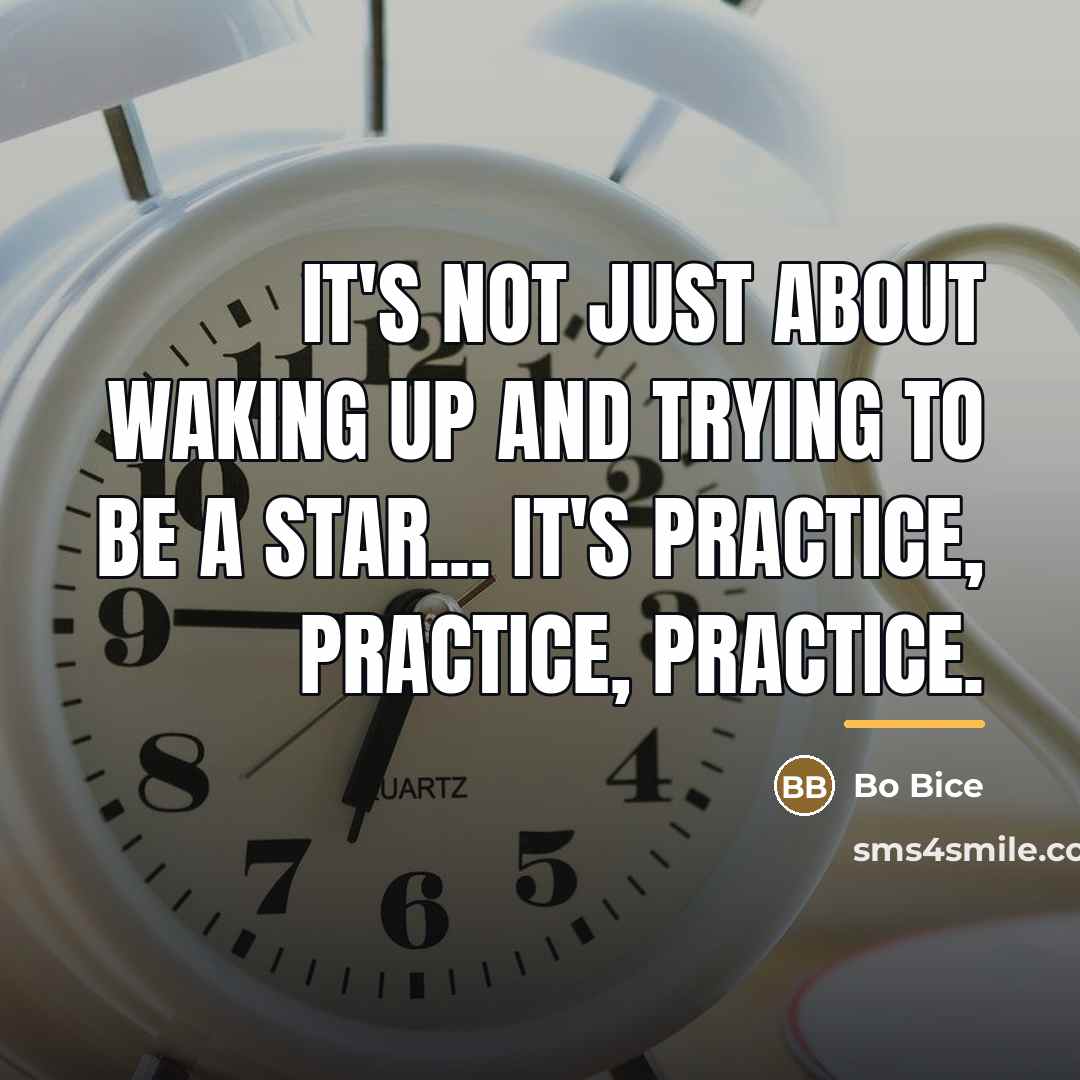 “It's not just about waking up and trying to be…” quote by Bo Bice