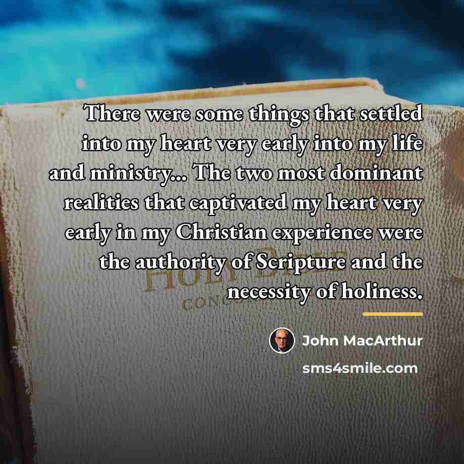 “There were some things that settled into my heart very…” quote by John MacArthur