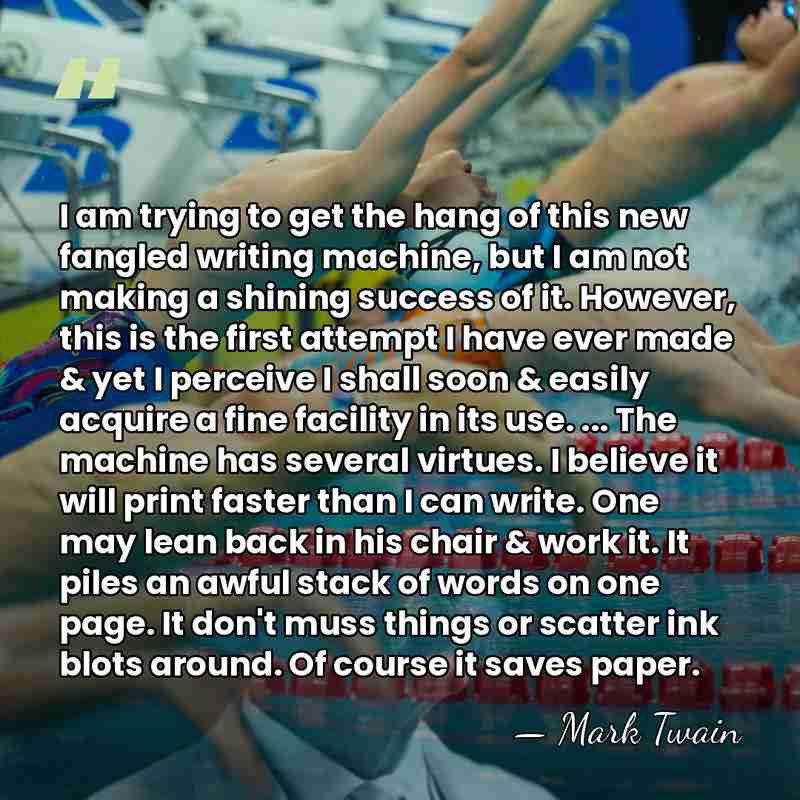 I am trying to get the hang of this new fangled writing&hellip; - Mark Twain