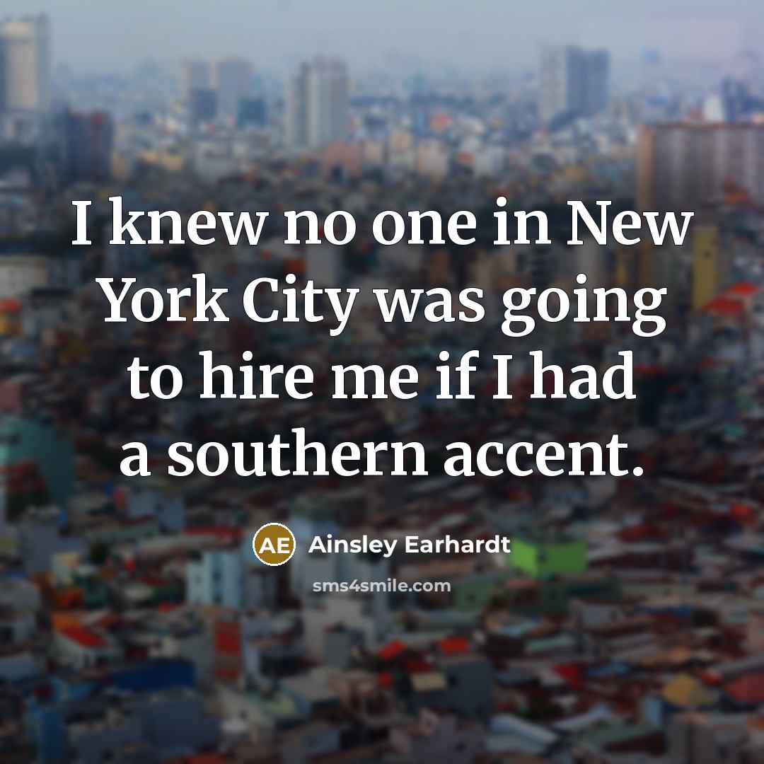 “I knew no one in New York City was going…” quote by Ainsley Earhardt