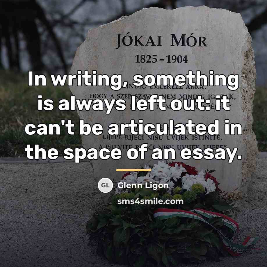 “In writing, something is always left out: it can't be…” quote by Glenn Ligon