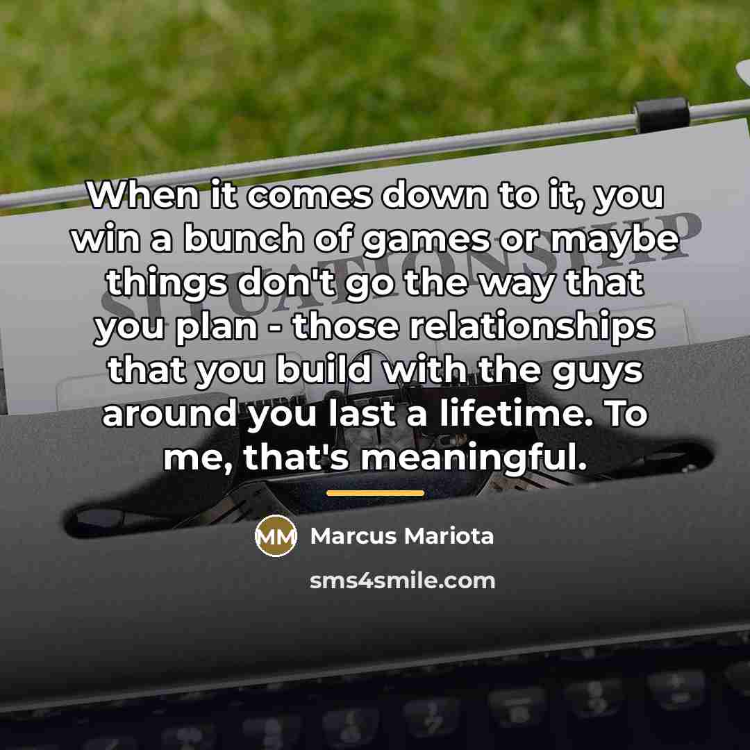 “When it comes down to it, you win a bunch…” quote by Marcus Mariota