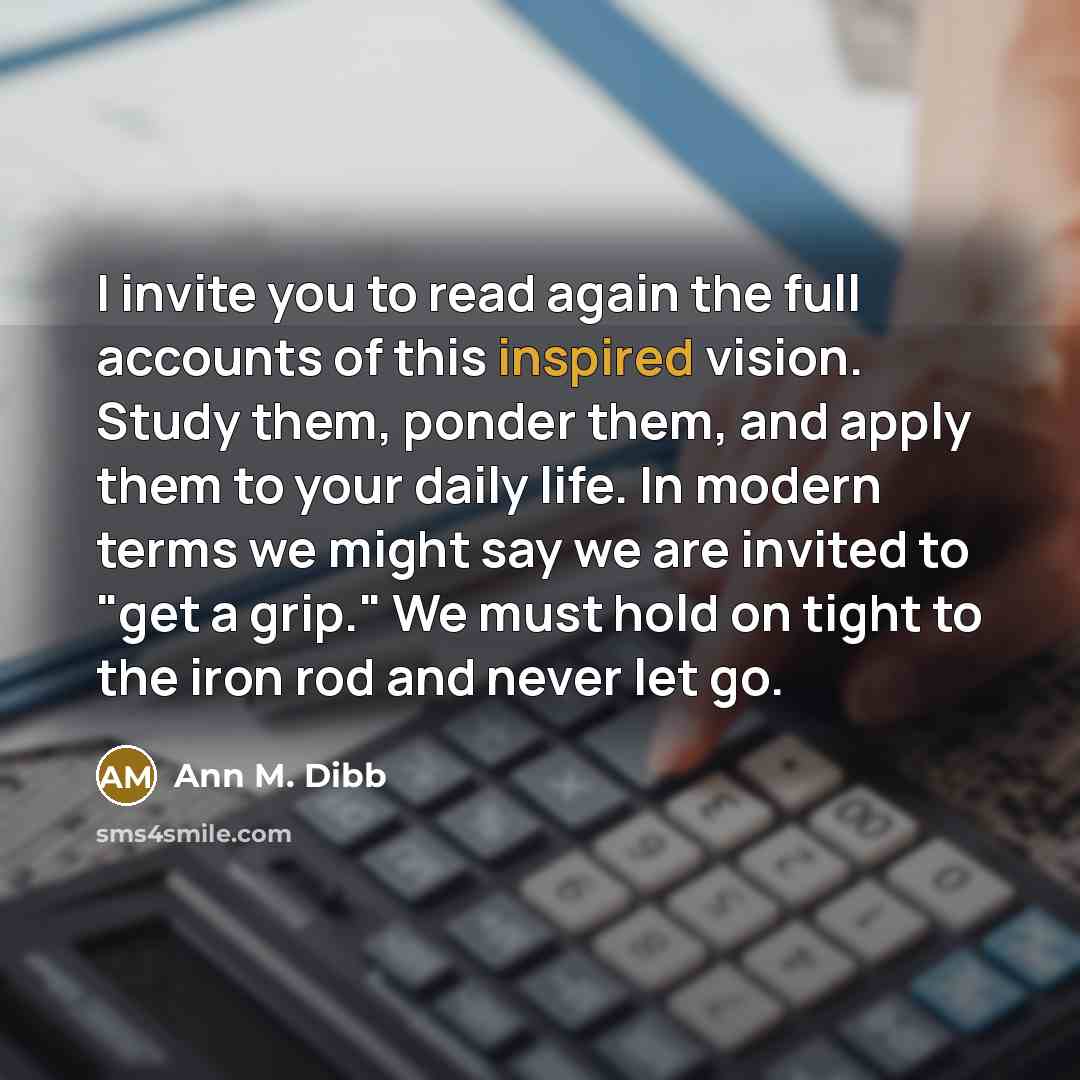 “I invite you to read again the full accounts of…” quote by Ann M. Dibb