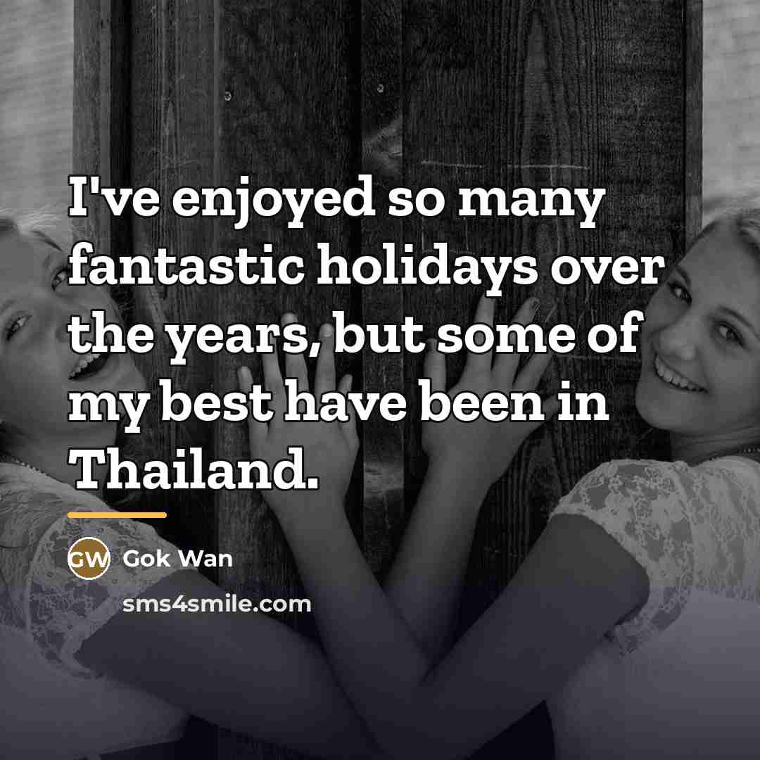 “I've enjoyed so many fantastic holidays over the years, but…” quote by Gok Wan