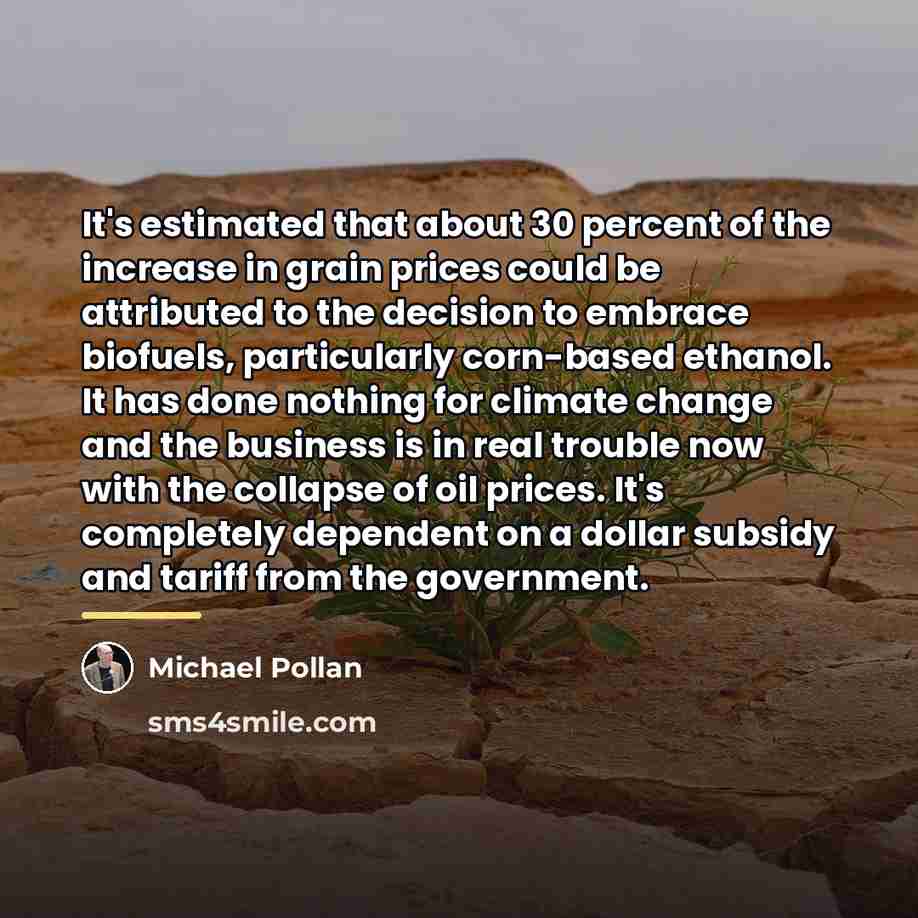 “It's estimated that about 30 percent of the increase in…” quote by Michael Pollan