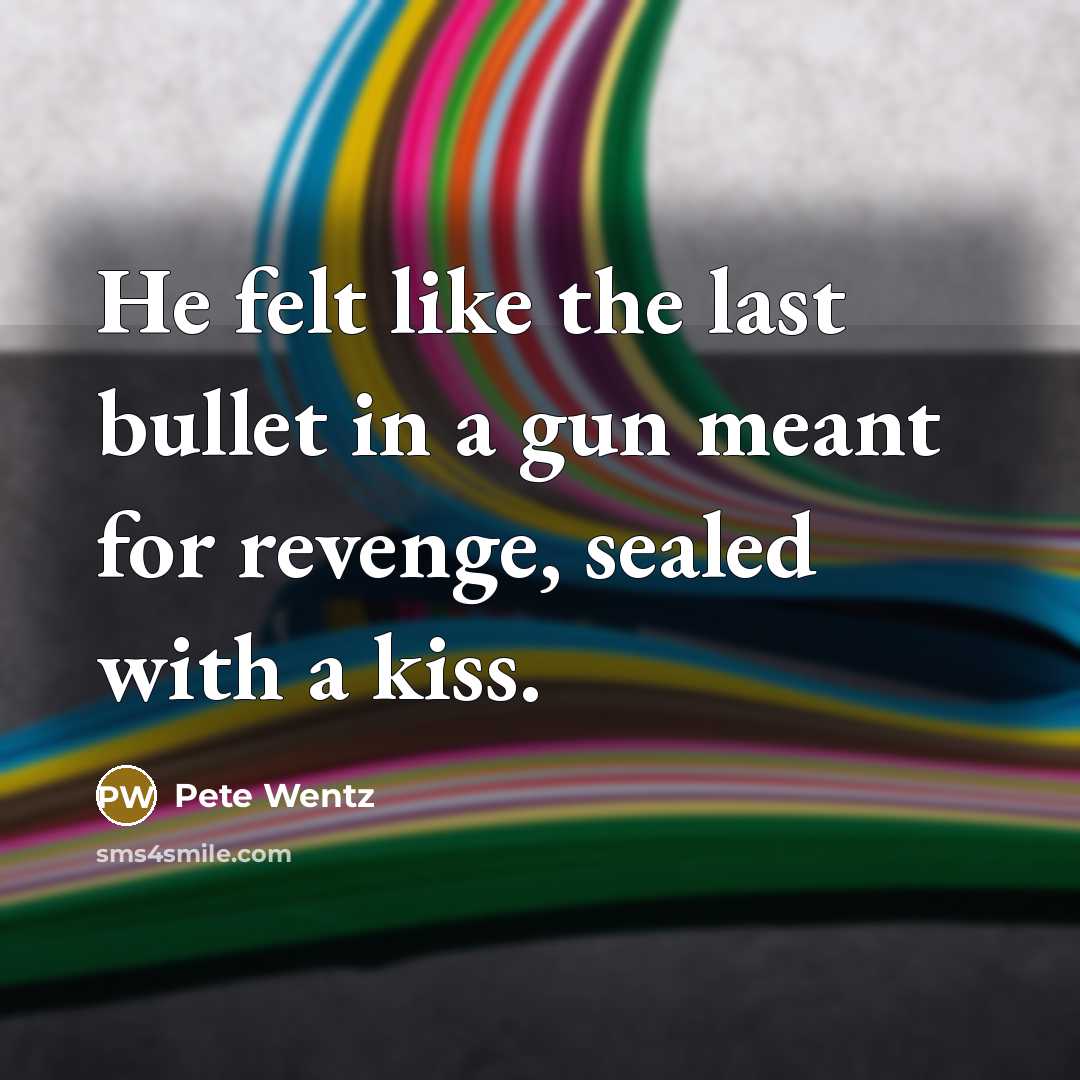 “He felt like the last bullet in a gun meant…” quote by Pete Wentz