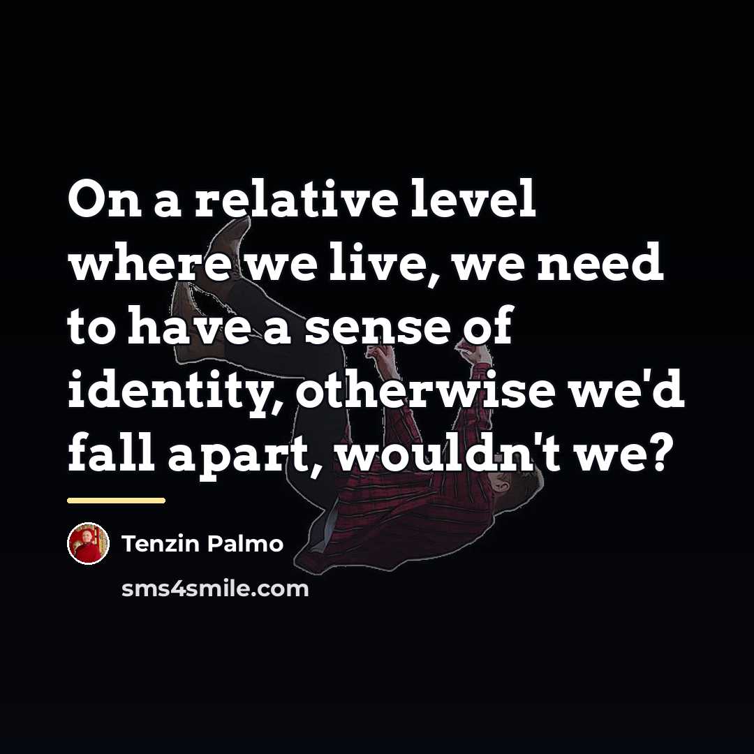 “On a relative level where we live, we need to…” quote by Tenzin Palmo