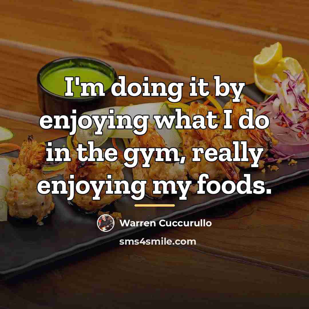 “I'm doing it by enjoying what I do in the…” quote by Warren Cuccurullo