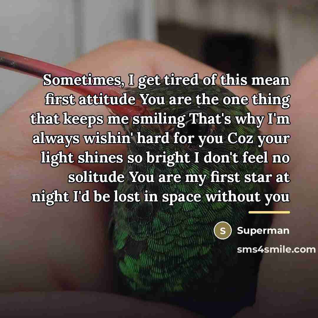“Sometimes, I get tired of this mean first attitude You…” quote by Superman