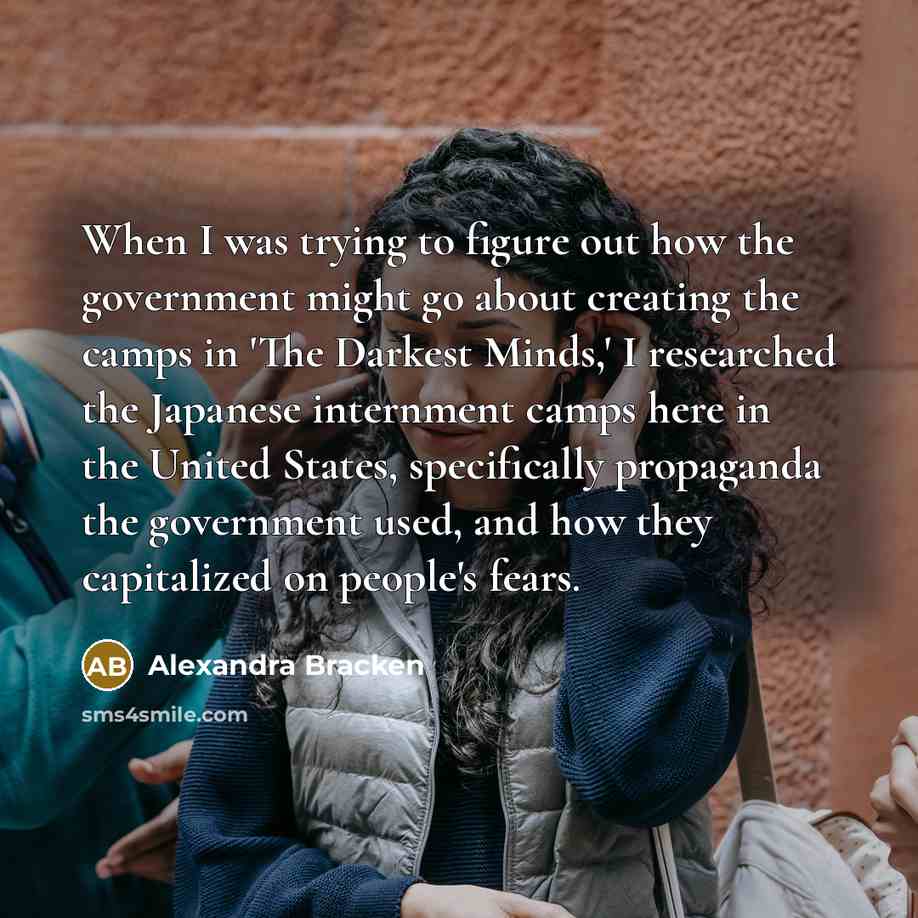 “When I was trying to figure out how the government…” quote by Alexandra Bracken